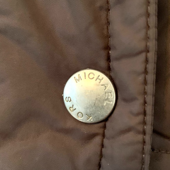 Michael Kors Down coat overcoat Quilted Brown oversized Women’s Warm winter M - Picture 5 of 14
